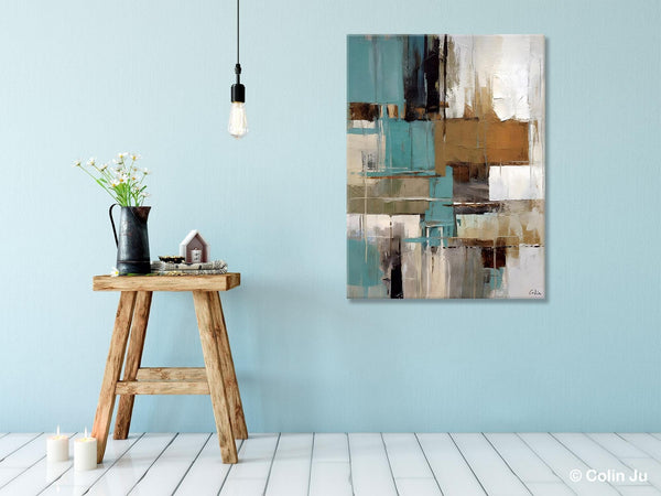 Large Paintings for Sale, Large Modern Canvas Art for Bedroom, Original Wall Art Paintings, Hand Painted Canvas Art, Acrylic Art on Canvas-Silvia Home Craft
