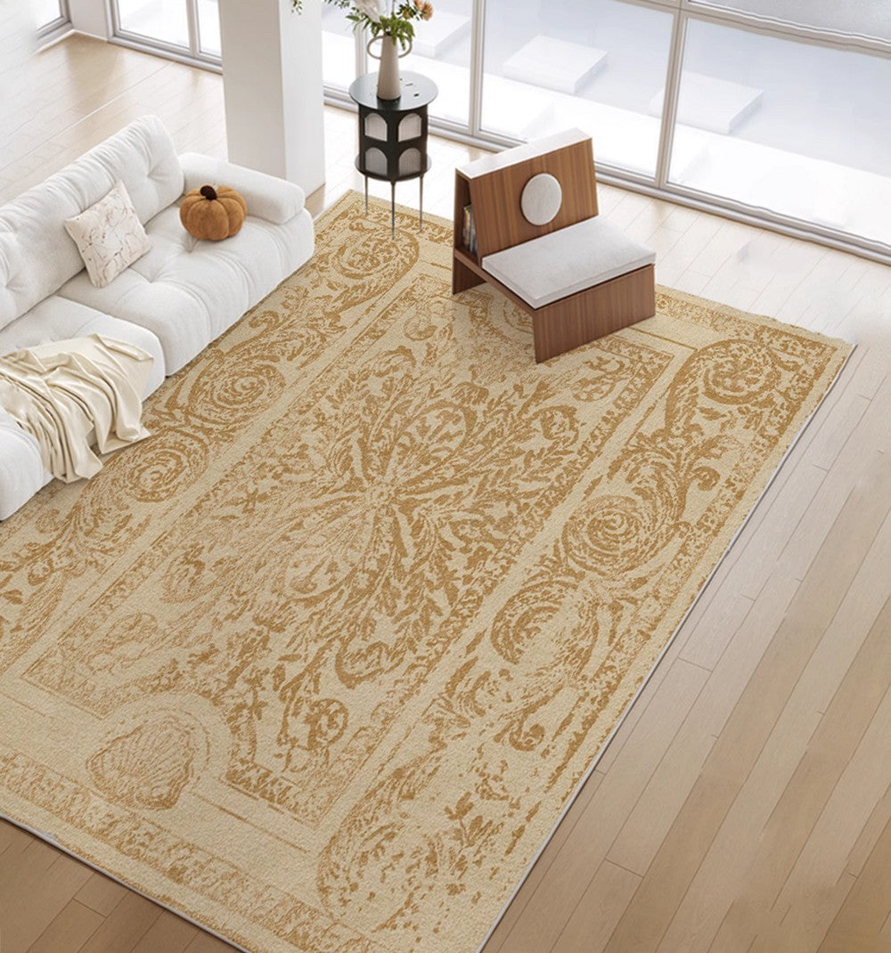 Mid Century Modern Rugs for Interior Design, Soft Rugs under Coffee Table, Contemporary Modern Rugs for Living Room, Thick French Style Modern Rugs for Dining Room-Silvia Home Craft