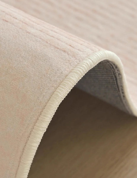 Modern Round Rugs under Coffee Table, Circular Rugs for Dining Table, Abstract Contemporary Rugs for Bedroom, Modern Cream Color Rugs for Living Room-Silvia Home Craft