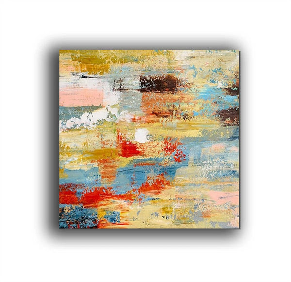 Hand Painted Canvas Art, Bedroom Wall Art Ideas, Modern Paintings for Dining Room, Simple Modern Art, Contemporary Modern Wall Art Paintings-Silvia Home Craft