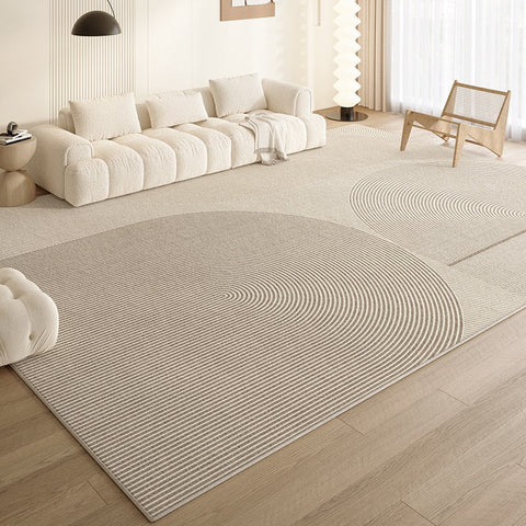 Soft Bedroom Floor Rugs, Extra Large Modern Rugs for Living Room, Oversized Modern Rug for Living Room, Geometric Contemporary Rugs for Dining Room-Silvia Home Craft