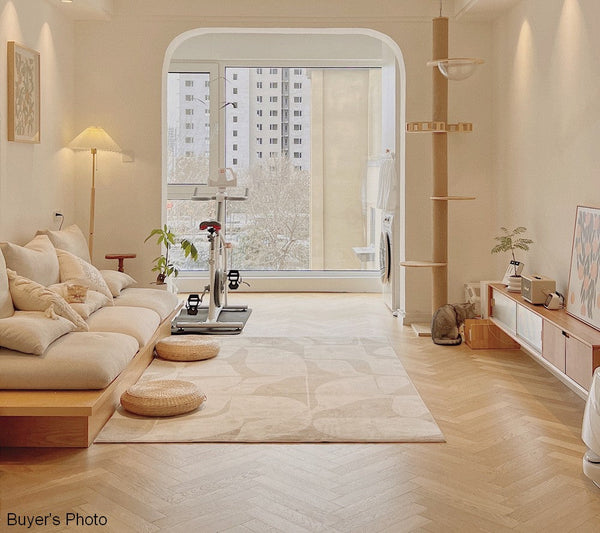 Large Modern Rugs for Living Room, Soft Modern Rug for Living Room, Bedroom Floor Rugs, Geometric Contemporary Rugs for Dining Room-Silvia Home Craft