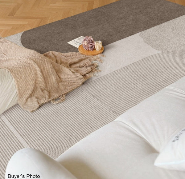 Living Room Contemporary Modern Rugs, Extra Large Abstract Geometric Modern Rugs, Bedroom Modern Rugs, Modern Rugs for Dining Room-Silvia Home Craft