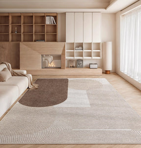 Living Room Contemporary Modern Rugs, Extra Large Abstract Geometric Modern Rugs, Bedroom Modern Rugs, Modern Rugs for Dining Room-Silvia Home Craft