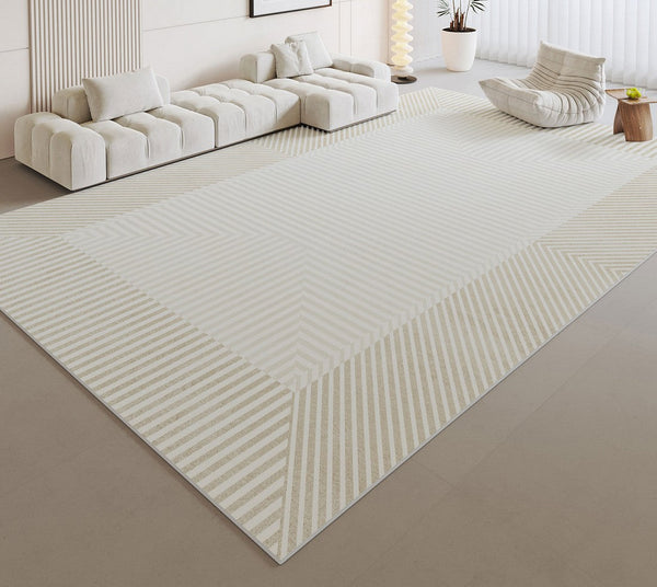 Modern Rugs for Dining Room, Large Modern Rugs for Living Room, Abstract Geometric Modern Rugs, Simple Modern Rugs for Bedroom-Silvia Home Craft