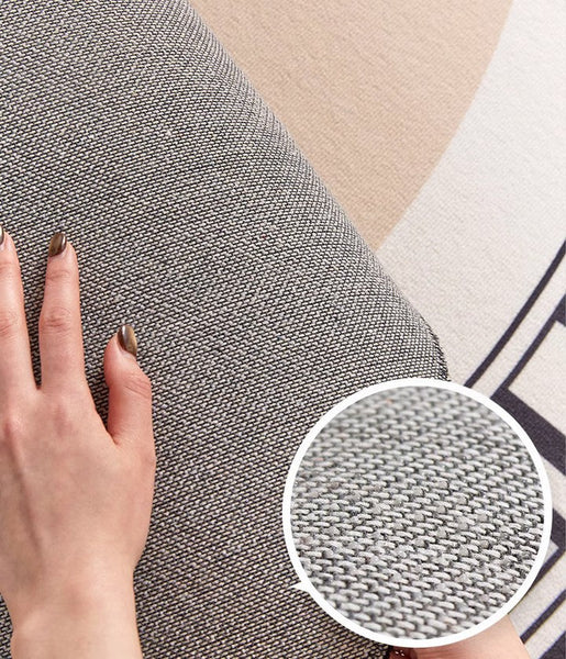 Modern Rug Ideas for Living Room, Contemporary Round Rugs, Bedroom Modern Round Rugs, Circular Modern Rugs under Dining Room Table-Silvia Home Craft