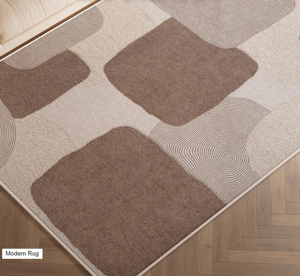 Unique Large Contemporary Floor Carpets for Living Room, Dining Room Modern Rugs, Extra Large Geometric Modern Rugs in Bedroom, Modern Rugs for Sale-Silvia Home Craft