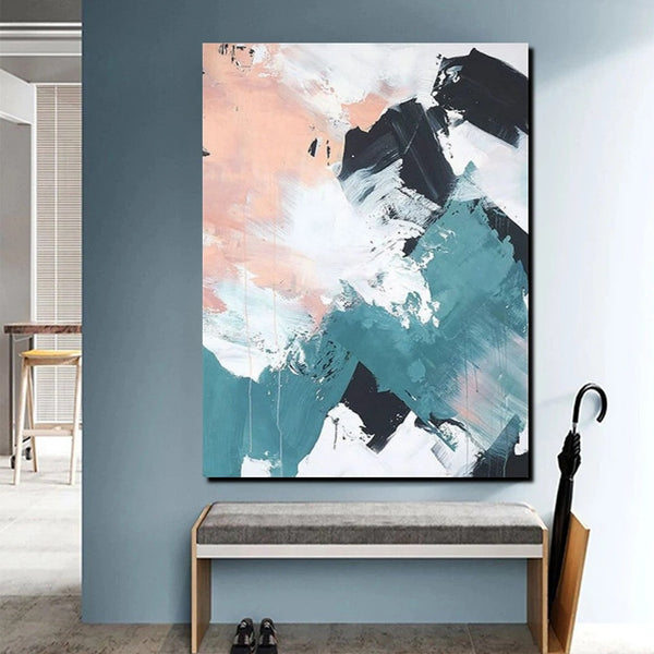 Contemporary Abstract Art, Bedroom Canvas Art Ideas, Large Painting for Sale, Buy Large Paintings Online, Simple Modern Art-Silvia Home Craft