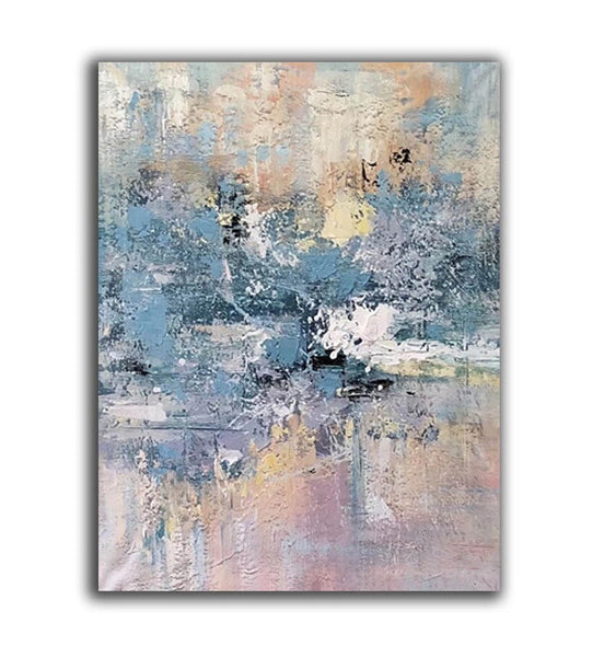 Simple Wall Art Ideas, Heavy Texture Painting, Bedroom Abstract Paintings, Modern Abstract Painting, Large Acrylic Canvas Paintings-Silvia Home Craft