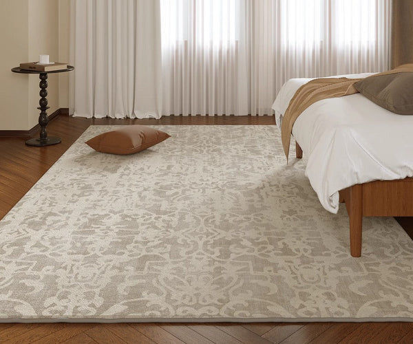 French Style Modern Rugs for Bedroom, Modern Rugs for Interior Design, Contemporary Modern Rugs under Dining Room Table, Soft Rugs for Living Room-Silvia Home Craft
