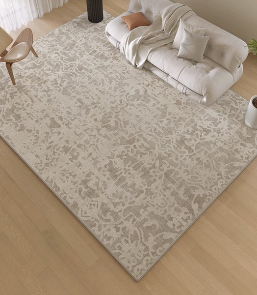 French Style Modern Rugs for Bedroom, Modern Rugs for Interior Design, Contemporary Modern Rugs under Dining Room Table, Soft Rugs for Living Room-Silvia Home Craft
