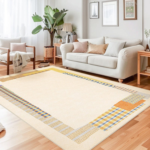 Unique Modern Rug Ideas for Living Room, Modern Floor Carpets for Office, Abstract Contemporary Rugs for Bedroom, Large Modern Rugs under Sofa-Silvia Home Craft