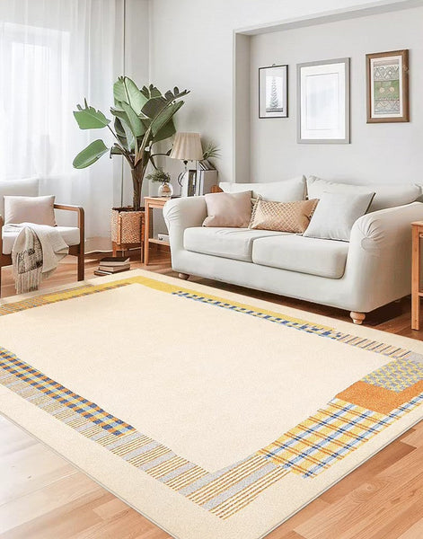 Unique Modern Rug Ideas for Living Room, Modern Floor Carpets for Office, Abstract Contemporary Rugs for Bedroom, Large Modern Rugs under Sofa-Silvia Home Craft