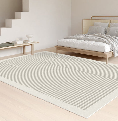 Contemporary Modern Rugs, Modern Rugs for Living Room, Modern Rugs for Dining Room, Abstract Contemporary Rugs Next to Bed-Silvia Home Craft