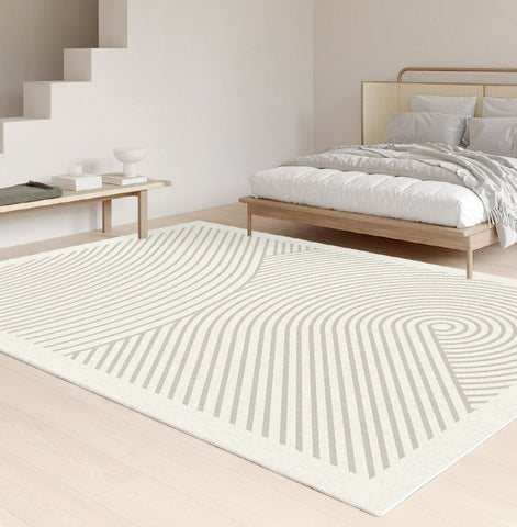 Unique Modern Rugs for Living Room, Extra Large Modern Rugs for Bedroom, Contemporary Modern Rugs for Dining Room-Silvia Home Craft