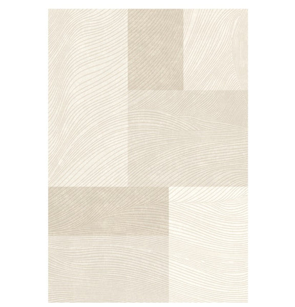 Bedroom Modern Rugs, Large Modern Rugs for Living Room, Dining Room Geometric Modern Rugs, Cream Color Contemporary Modern Rugs for Office-Silvia Home Craft