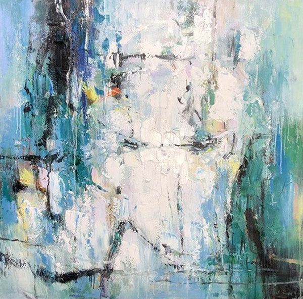 Large Paintings for Living Room, Hand Painted Acrylic Painting, Bedroom Wall Painting, Modern Contemporary Art, Modern Paintings for Dining Room-Silvia Home Craft