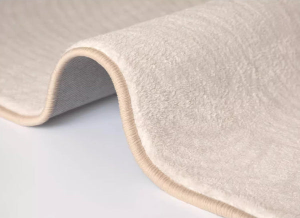 Thick Soft Modern Rugs for Living Room, Dining Room Modern Rugs, Cream Color Modern Living Room Rugs, Contemporary Rugs for Bedroom-Silvia Home Craft