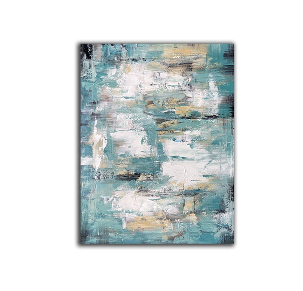 Modern Abstract Painting, Simple Wall Art Ideas for Dining Room, Heavy Texture Painting, Bedroom Abstract Paintings, Large Acrylic Canvas Paintings-Silvia Home Craft