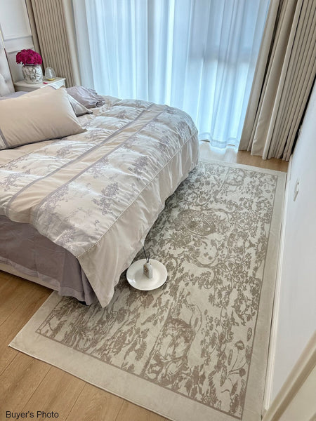 Contemporary Modern Rugs for Living Room, French Style Modern Rugs for Interior Design, Modern Rugs for Dining Room, Thick Soft Rugs under Coffee Table-Silvia Home Craft