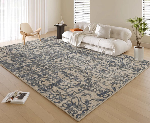 Modern Rugs for Interior Design, Thick Soft Rugs for Living Room, French Style Modern Rugs for Bedroom, Contemporary Modern Rugs under Dining Room Table-Silvia Home Craft