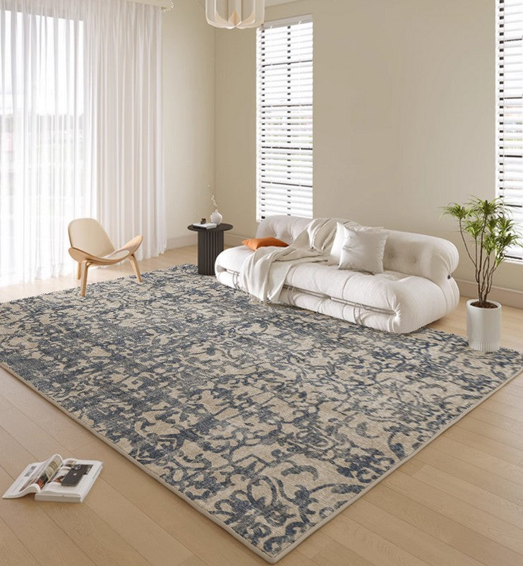 Modern Rugs for Interior Design, Thick Soft Rugs for Living Room, French Style Modern Rugs for Bedroom, Contemporary Modern Rugs under Dining Room Table-Silvia Home Craft