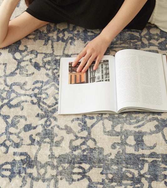 Modern Rugs for Interior Design, Thick Soft Rugs for Living Room, French Style Modern Rugs for Bedroom, Contemporary Modern Rugs under Dining Room Table-Silvia Home Craft