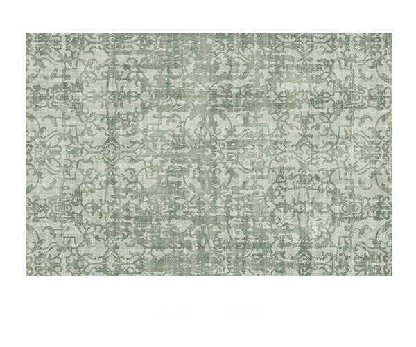 Green Soft Rugs for Living Room, Modern Rugs for Interior Design, French Style Modern Rugs for Bedroom, Contemporary Modern Rugs under Dining Room Table-Silvia Home Craft