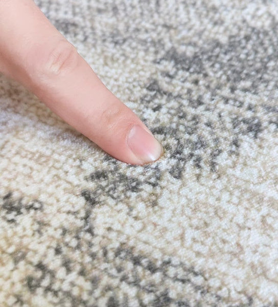 Dining Room Floor Rug, Large Gray Floor Rugs for Living Room, Modern Floor Rugs for Bedroom, Extra Large Geometric Modern Rugs for Office-Silvia Home Craft
