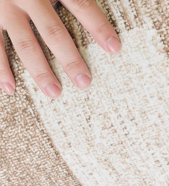 Mid Century Modern Rugs for Bedroom, Contemporary Abstract Rugs under Dining Room Table, Large Modern Rugs for Living Room-Silvia Home Craft