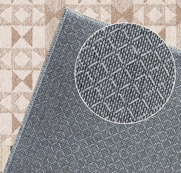 Mid Century Modern Rugs for Bedroom, Contemporary Abstract Rugs under Dining Room Table, Large Modern Rugs for Living Room-Silvia Home Craft