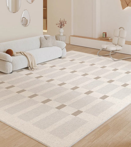 Unique Modern Rugs for Living Room, Abstract Geometric Modern Rugs, Contemporary Modern Rugs for Bedroom, Dining Room Floor Rugs-Silvia Home Craft