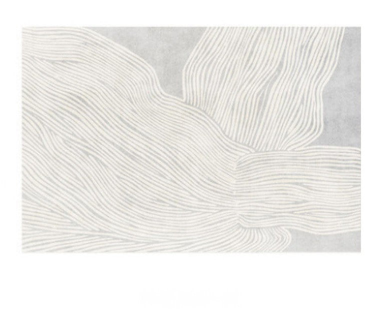 Grey Thick Soft Modern Rugs for Living Room, Dining Room Modern Rugs, Modern Living Room Rugs, Contemporary Rugs for Bedroom-Silvia Home Craft