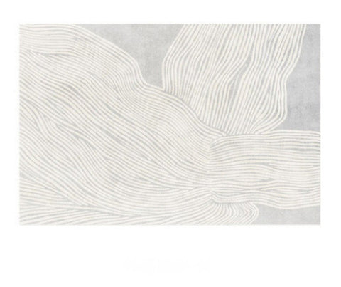 Grey Thick Soft Modern Rugs for Living Room, Dining Room Modern Rugs, Modern Living Room Rugs, Contemporary Rugs for Bedroom-Silvia Home Craft