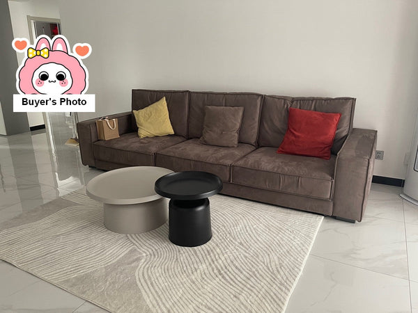 Grey Thick Soft Modern Rugs for Living Room, Dining Room Modern Rugs, Modern Living Room Rugs, Contemporary Rugs for Bedroom-Silvia Home Craft