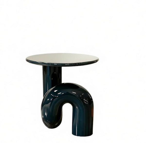 Contemporary Round Side Table, Low Profile Sofa Table, Unique Small End Table, Minimalist Modern Occasional Table, Portable Casual Side Table, Creative Coffee Table, Lightweight Indoor Outdoor Table, Contemporary Side Table