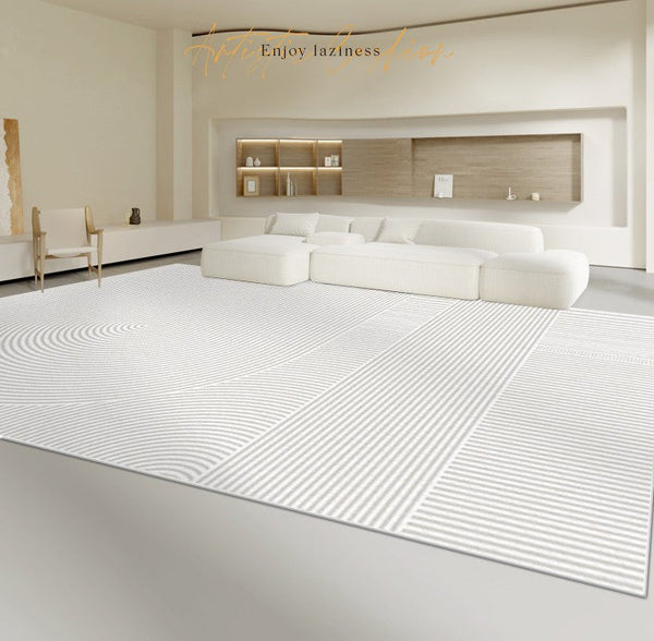 Geometric Modern Rugs for Dining Room, Simple Modern Carpets for Interior Design, Abstract Geometric Modern Rugs for Living Room, Soft Modern Rugs for Bedroom-Silvia Home Craft