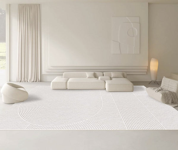 Geometric Modern Rugs for Dining Room, Simple Modern Carpets for Interior Design, Abstract Geometric Modern Rugs for Living Room, Soft Modern Rugs for Bedroom-Silvia Home Craft