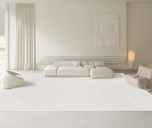 Geometric Modern Rugs for Dining Room, Simple Modern Carpets for Interior Design, Abstract Geometric Modern Rugs for Living Room, Soft Modern Rugs for Bedroom-Silvia Home Craft
