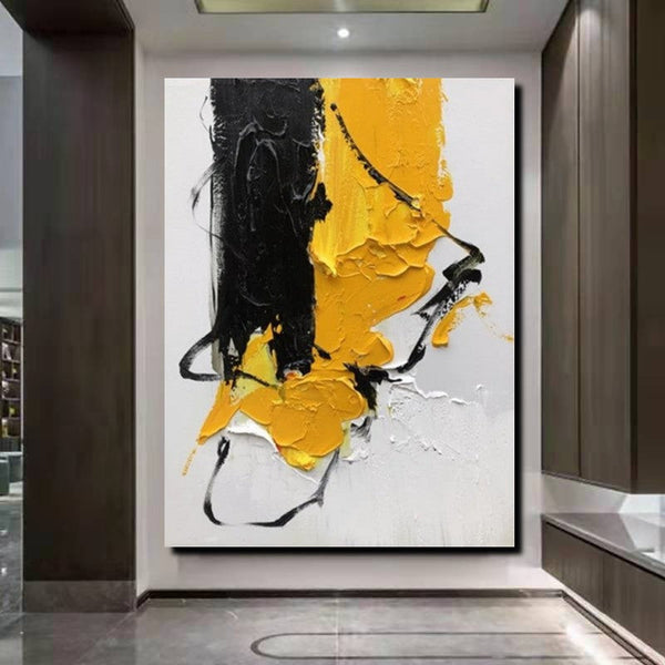 Acrylic Paintings Behind Sofa, Abstract Paintings for Bedroom, Palette Knife Canvas Art, Contemporary Canvas Wall Art, Buy Paintings Online-Silvia Home Craft