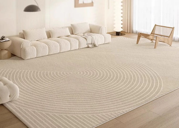Geometric Modern Rug Placement Ideas for Dining Room, Large Modern Rugs for Living Room, Abstract Contemporary Modern Rugs for Bedroom-Silvia Home Craft