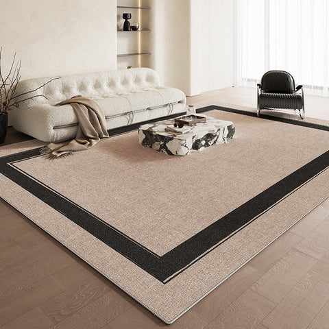 Contemporary Abstract Rugs for Dining Room, Simple Abstract Rugs for Living Room, Bedroom Floor Rugs, Modern Rug Ideas for Living Room-Silvia Home Craft