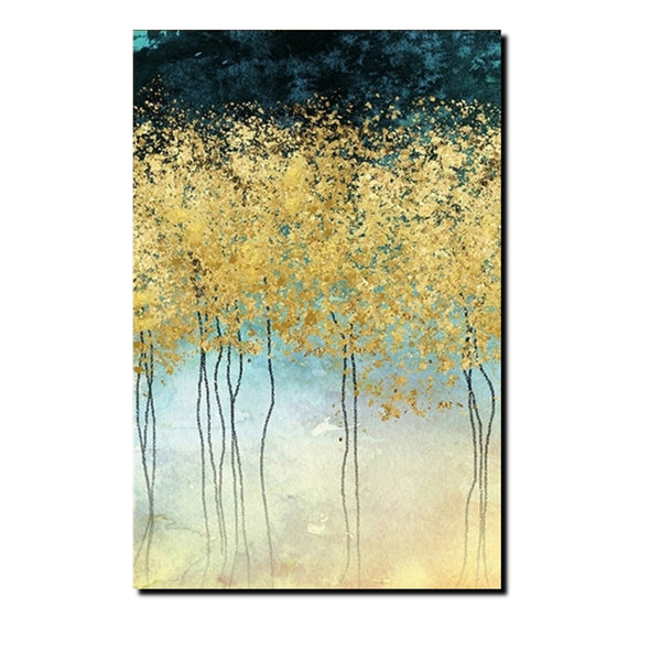 Buy Wall Art Online, Simple Abstract Art, Simple Modern Art, Bedroom Wall Art Ideas, Tree Paintings, Large Acrylic Painting on Canvas-Silvia Home Craft