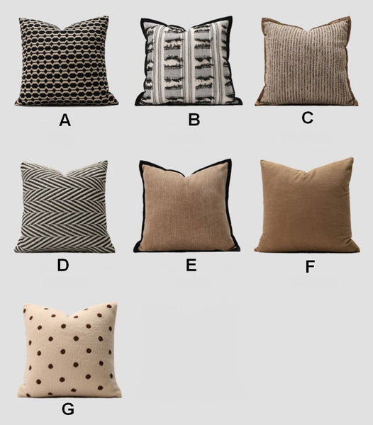 Modern Sofa Pillows, Geometric Modern Sofa Pillows, Decorative Pillows for Couch, Contemporary Throw Pillows, Modern Pillows for Dining Room-Silvia Home Craft