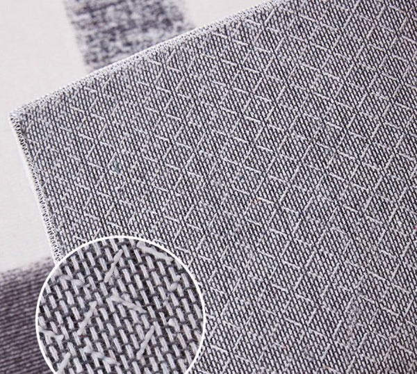 Geometric Contemporary Modern Rugs Next to Bed, Modern Carpets for Office, Abstract Area Rugs for Living Room, Modern Soft Rugs under Dining Room Table-Silvia Home Craft