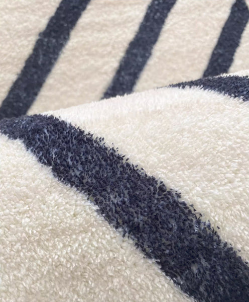 Large Modern Rugs for Dining Room, Bohemian Stripe Runner Rugs Next to Bed, Contemporary Rugs for Living Room, Bathroom Runner Rugs-Silvia Home Craft