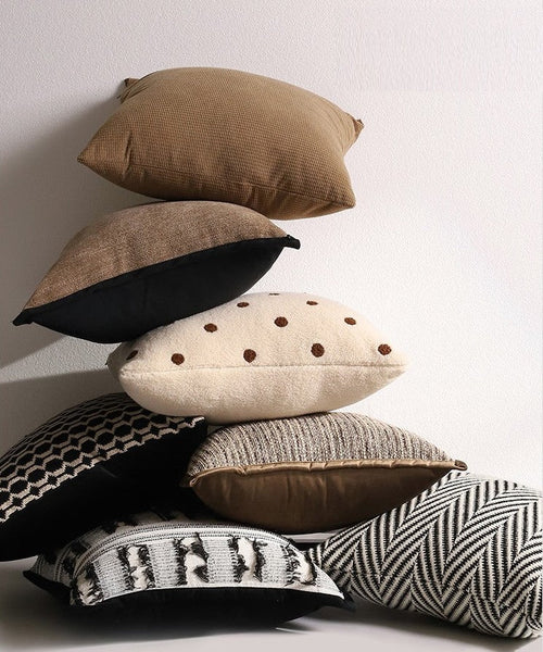 Geometric Modern Sofa Pillows, Decorative Pillows for Couch, Contemporary Throw Pillows, Modern Pillows for Dining Room, Modern Sofa Pillows-Silvia Home Craft