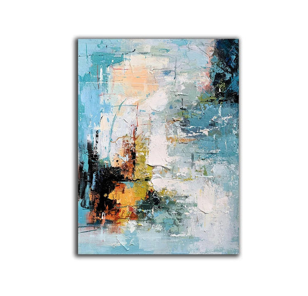 Extra Large Acrylic Painting, Modern Contemporary Abstract Artwork, Simple Modern Art, Living Room Wall Art Painting, Palette Knife Paintings-Silvia Home Craft