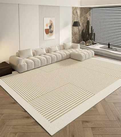 Abstract Contemporary Rugs for Bedroom, Large Modern Rugs in Living Room, Modern Rugs under Sofa, Dining Room Floor Rugs, Modern Rugs for Office-Silvia Home Craft