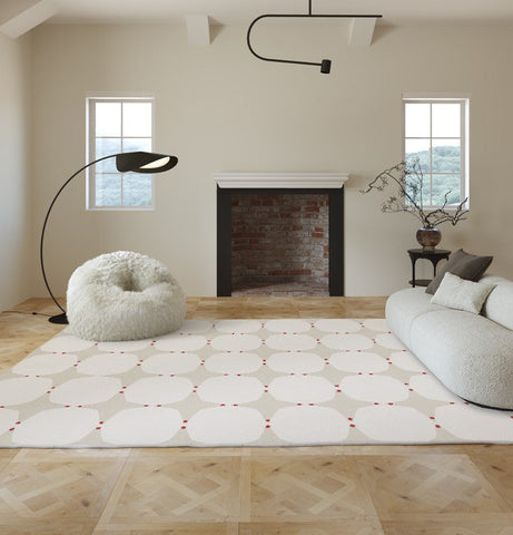 Bedroom Modern Rugs, Large Modern Rugs for Living Room, Dining Room Geometric Modern Rugs, Contemporary Modern Rugs under Coffee Table-Silvia Home Craft